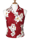 Hibiscus Sleeveless Cotton Women Shirt
