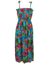 Hibiscus Smock Spaghetti Straps Dress