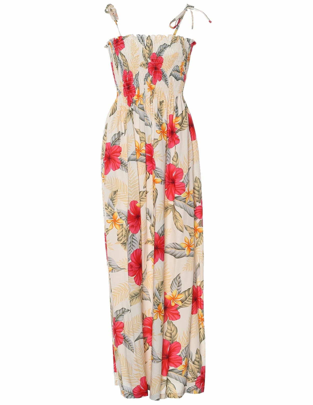 Hibiscus Ula Ula Long Maxi Smock Dress