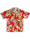 Hibiscus Valley Cotton Boys Aloha Shirt