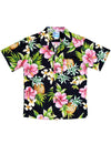 Hibiscus Valley Cotton Boys Aloha Shirt