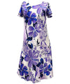 Hibiscus Watercolor Dress with Cap Sleeves