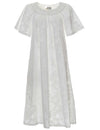 Honolulu Leis Short White Muumuu Dress Short Length Dress KY
