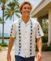 Honu Men's Cotton Aloha Shirt White