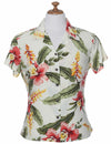 Iliwai Orchid Women Hawaiian Fitted Shirt