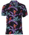 Black Jungle Bird Rayon Magnum PI Aloha Shirts