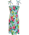 Kahanuola Smock Short Tropical Dress
