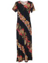 Kahili Panel Long Maxi Dress with Sleeves