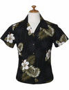 Kailua Hibiscus Flower Fitted Blouse