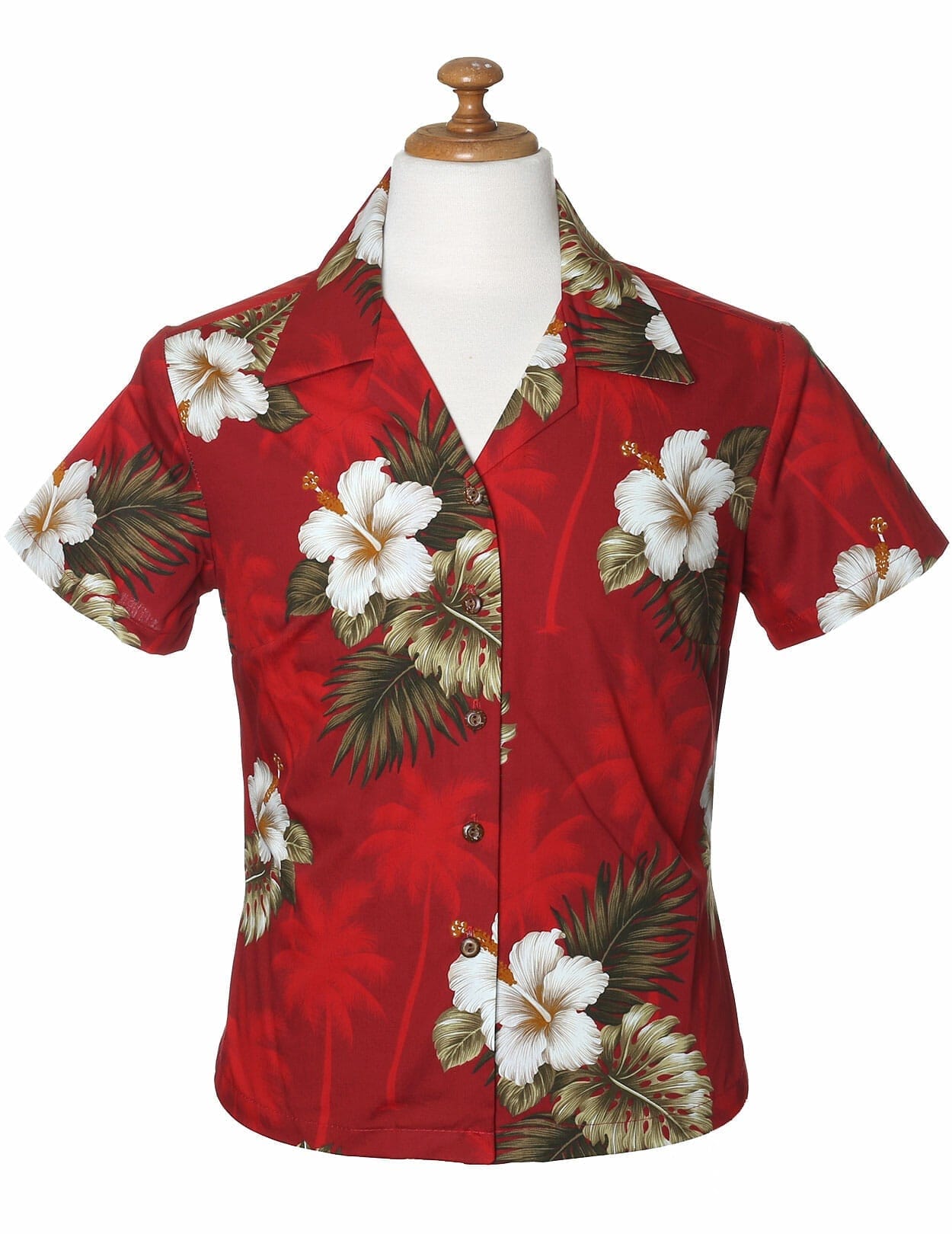 Kailua Hibiscus Flower Fitted Blouse