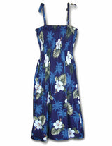 Kailua Smock Tube Top Midi Dress