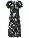 Kaipuu Short Sleeves Hawaiian Dress