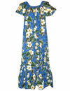 Kalea Hibiscus Long Muumuu Hawaiian Dress
