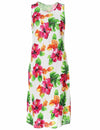 Hibiscus Knee Length Rayon Hawaiian Dress