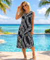 Tahiti Knee Length Rayon Hawaiian Dress