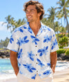 Koala Men's Cotton Hawaiian Shirt Blue