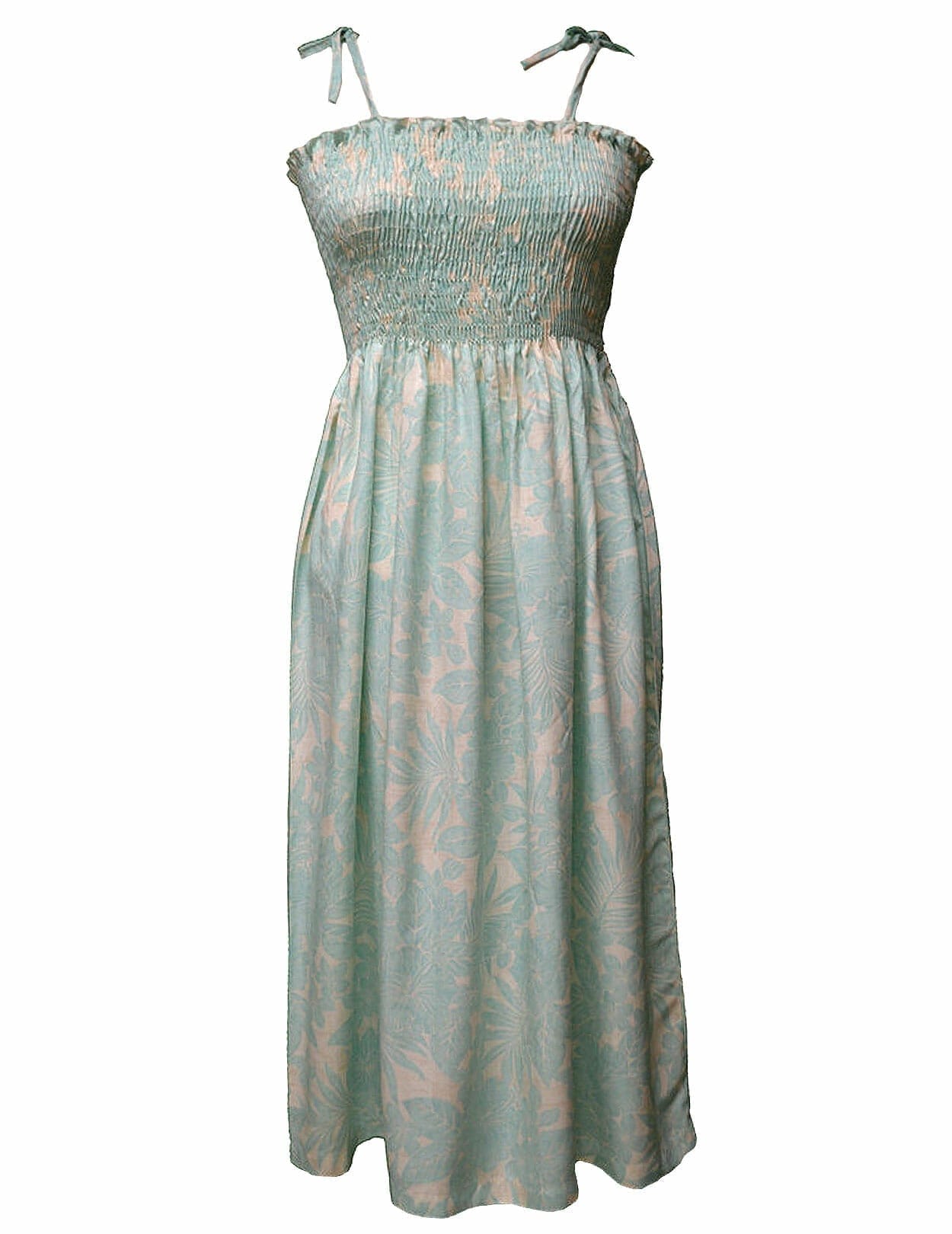 Kohala Forest Rayon Smock Hawaiian Dress