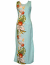 Koloa Orchids Maxi Long Hawaiian Dress