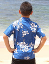 Kona Hibiscus Boys Cotton Aloha Shirt