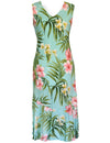 Kukui Rayon Sleeveless Hawaiian Dress