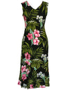 Kukui Rayon Sleeveless Hawaiian Dress