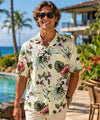 Lahaina Men's Hibiscus Aloha Shirt Yellow