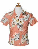 Lanai Fitted Floral Cotton Blouse for Women