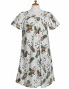 Lanai Pineapple Cotton Short Muumuu Dress
