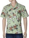 Lanai Pineapples Open Collar Men Aloha Shirt