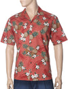 Lanai Pineapples Open Collar Men Aloha Shirt