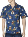 Lanai Pineapples Open Collar Men Aloha Shirt
