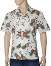 Lanai Pineapples Open Collar Men Aloha Shirt