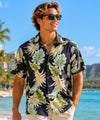 Leis of Aloha Cotton Hawaiian Shirt Black