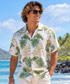 Leis of Aloha Cotton Hawaiian Shirt White