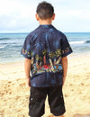 Long Boards Cotton Boys Hawaiian shirt