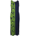 Monstera Sleeveless Long Maxi Dress