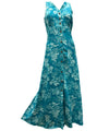 Cocktail Long Hawaiian Ohia Dress with Side Pockets