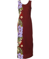 Long Maxi Cocktail Side Panel Hawaiian Dress