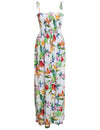 Long Maxi Birds of Paradise Smock Hawaiian Dress
