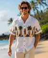 Long Boards Cotton Aloha Shirt White
