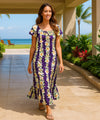 Luana Relaxed Fit Long Muumuu Dress Purple