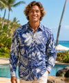 Long Sleeves Men's Pacific Hawaiian Shirt Peri