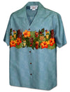 Mai Tai Short Sleeves Border Cotton Aloha Shirt