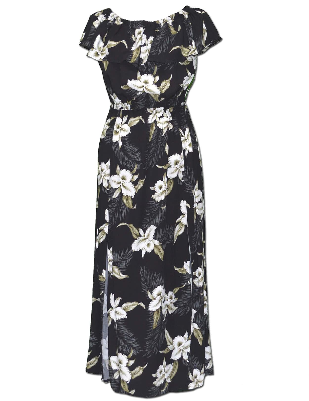Maka Nani Off Shoulder Ankle Length Rayon Dress