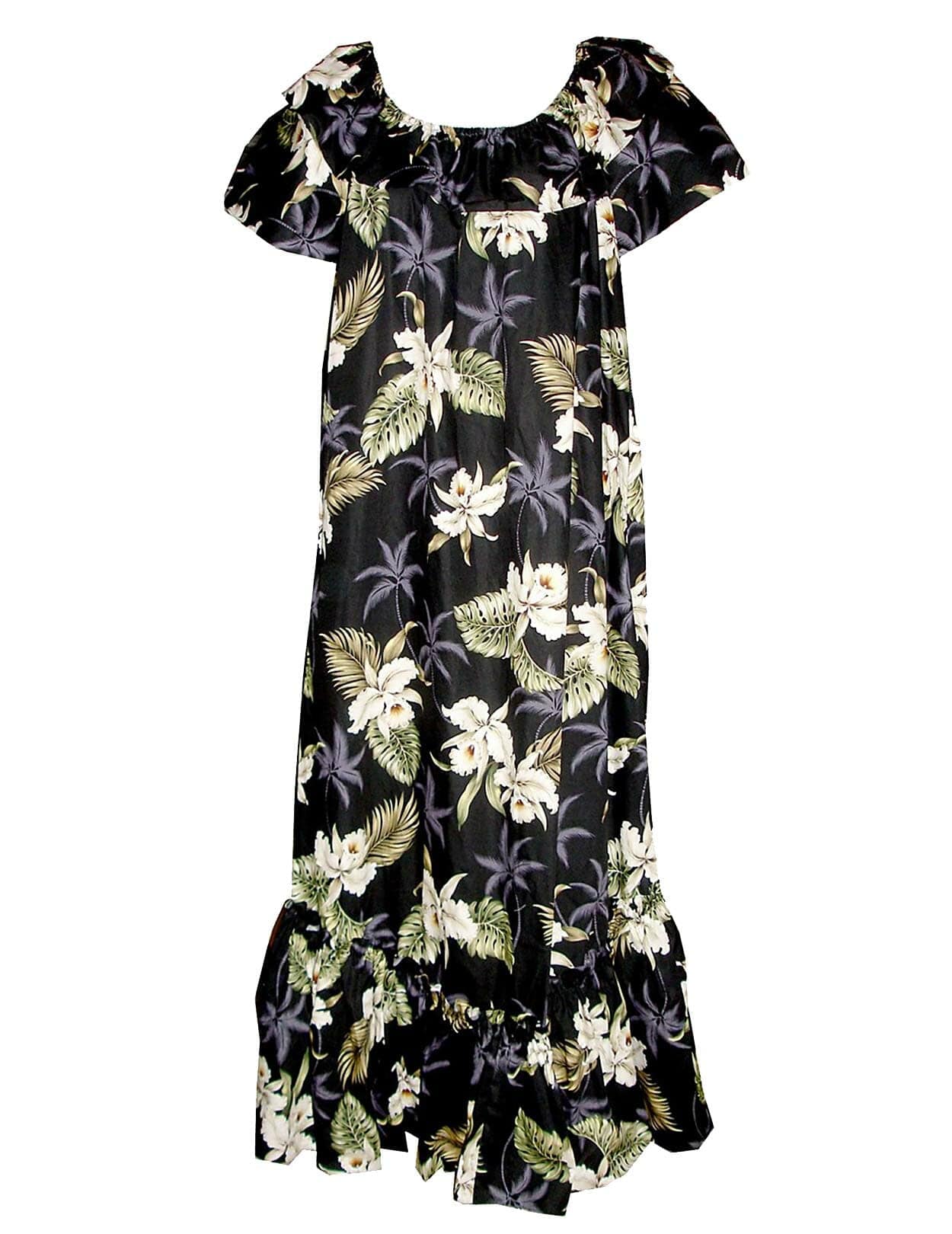 Makani Orchids Muumuu Hawaiian Dress