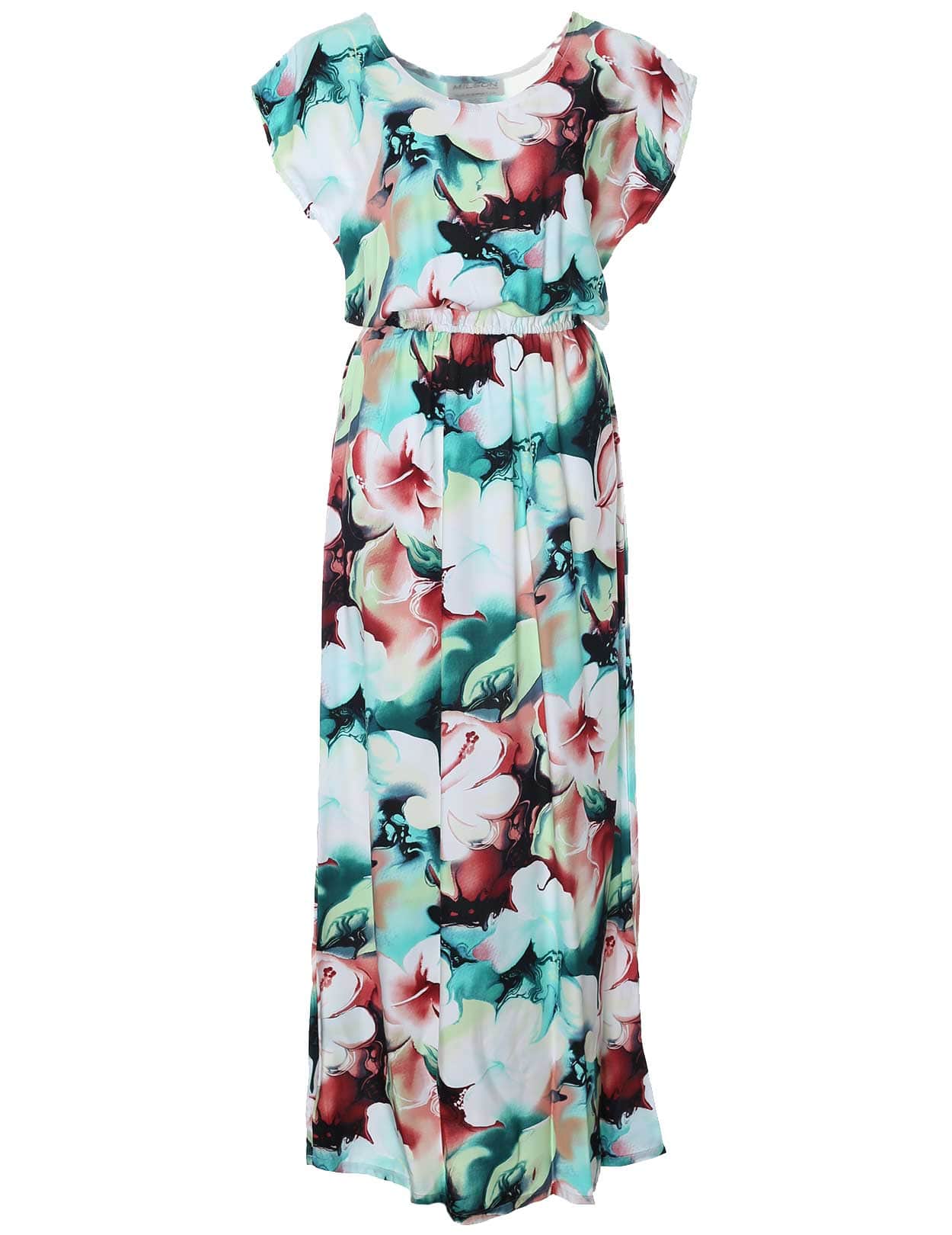 Makawao Full Length Dress w/Cap Sleeves