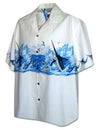 Marlin Cotton Men's Border Aloha Shirt