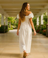 Honolulu White Ruffle Hawaiian Dress Wedding Dresses Two Palms