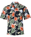 Men Hawaiian Cotton Hibiscus Shirt