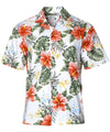 Men Hawaiian Cotton Hibiscus Shirt